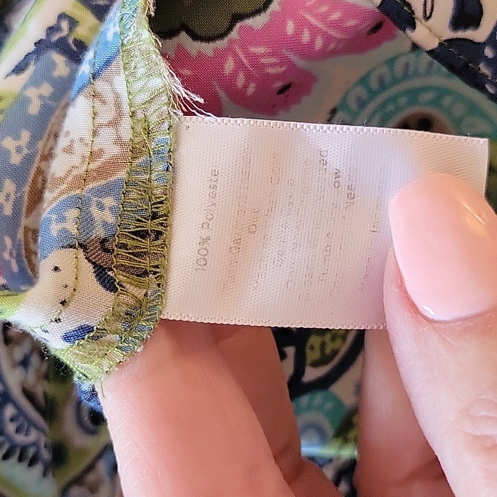 TALBOTS PETITES COLORFUL PAISLEY BLOUSE - Picture 7 of 8